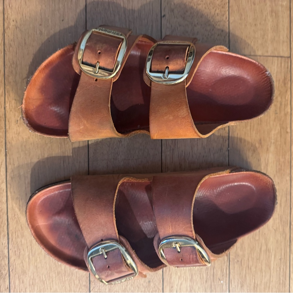 Birkenstock Arizona big Buckle slide Leather slide Sandals - Picture 2 of 6